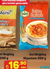 İNCİ BUĞDAY NİŞASTASI 200 G indirimli fiyat İNCİ BUĞDAY NİŞASTASI 200 G fiyat ve kampanya bilgisi